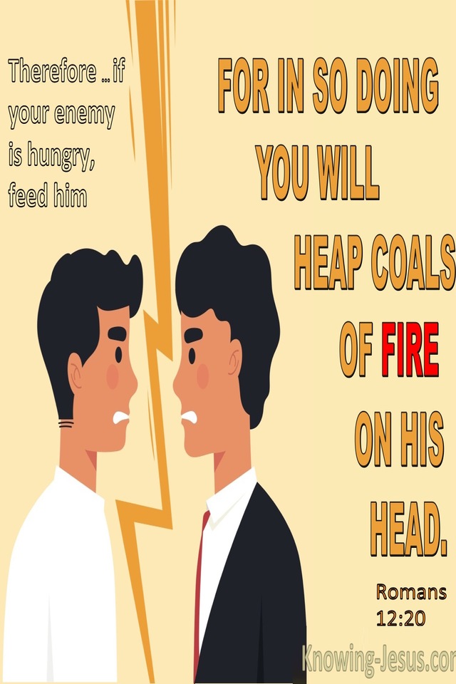 Romans 12:20 If Your Enemy Is Hungry, Feed Him (yellow)